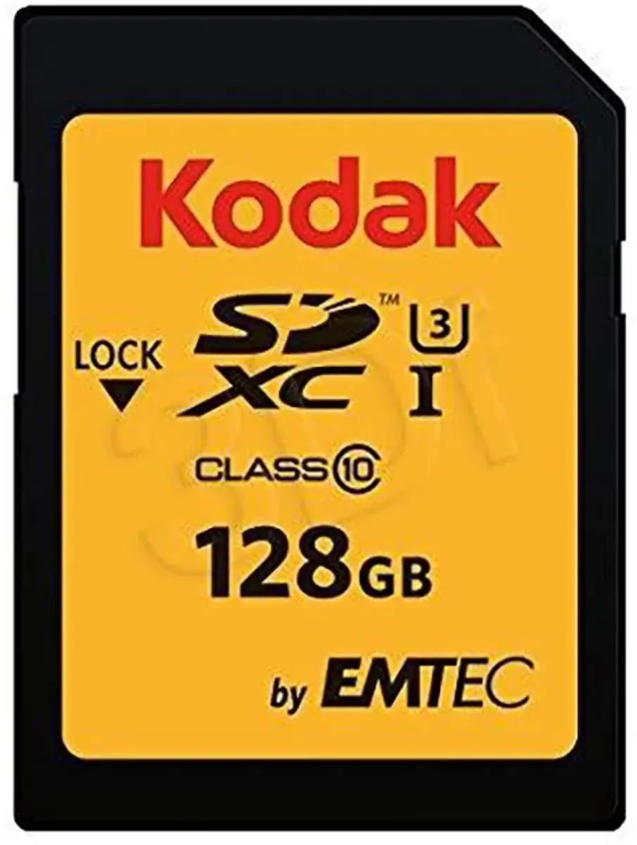 Kodak 128GB SD UHS-I U3 V30 Geheugenkaart