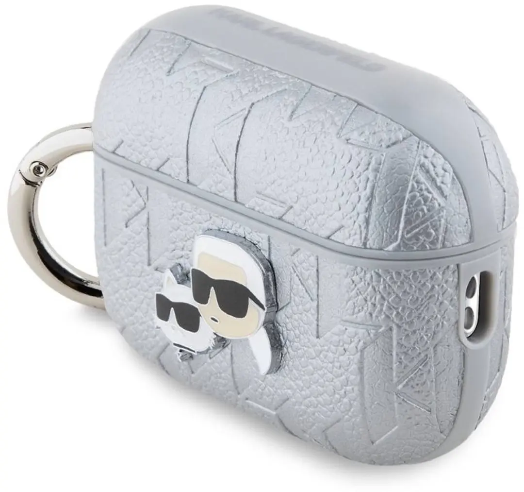 Karl Lagerfeld KLAP2PGKCPS Hoesje AirPods Pro 2 - Zilver