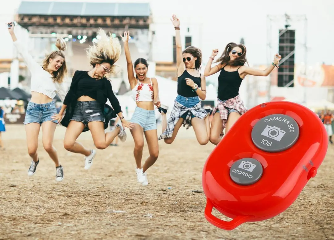 MOJOGEAR MG-02-RED Bluetooth Afstandsbediening Smartphone - Rood