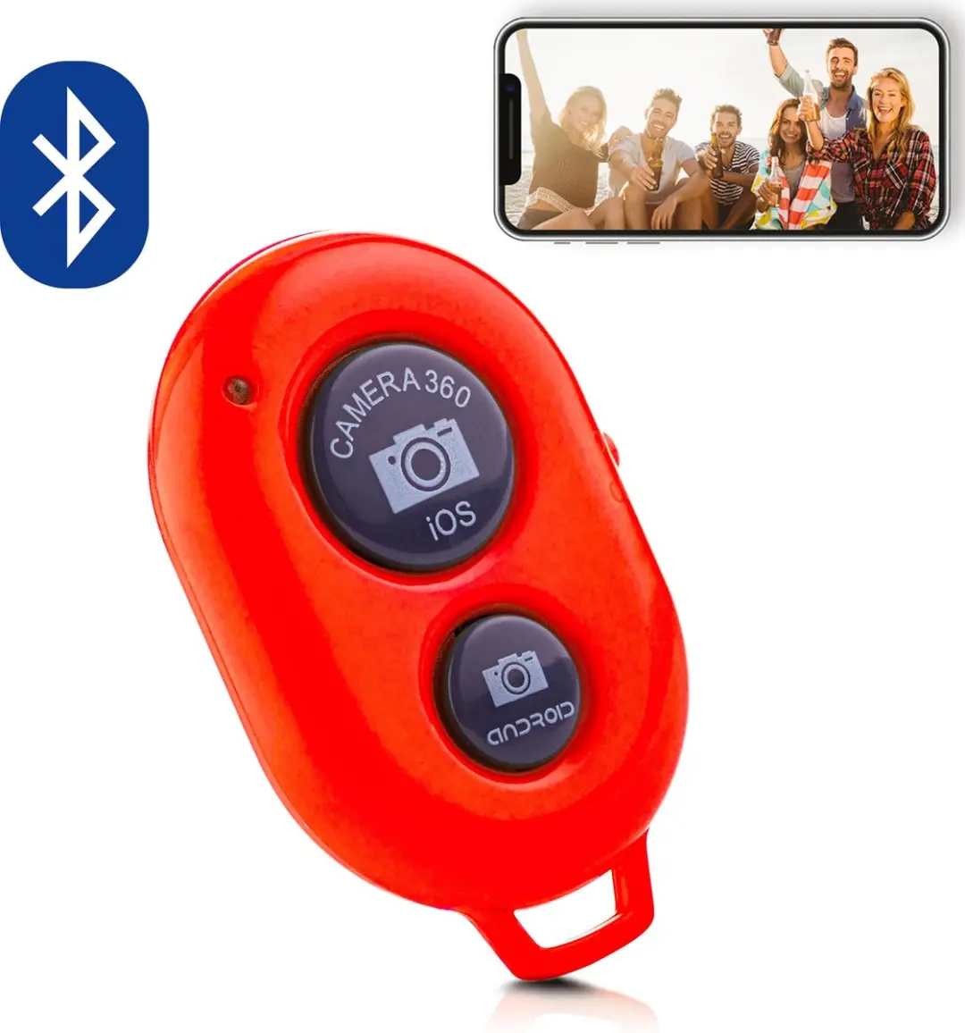 MOJOGEAR MG-02-RED Bluetooth Afstandsbediening Smartphone