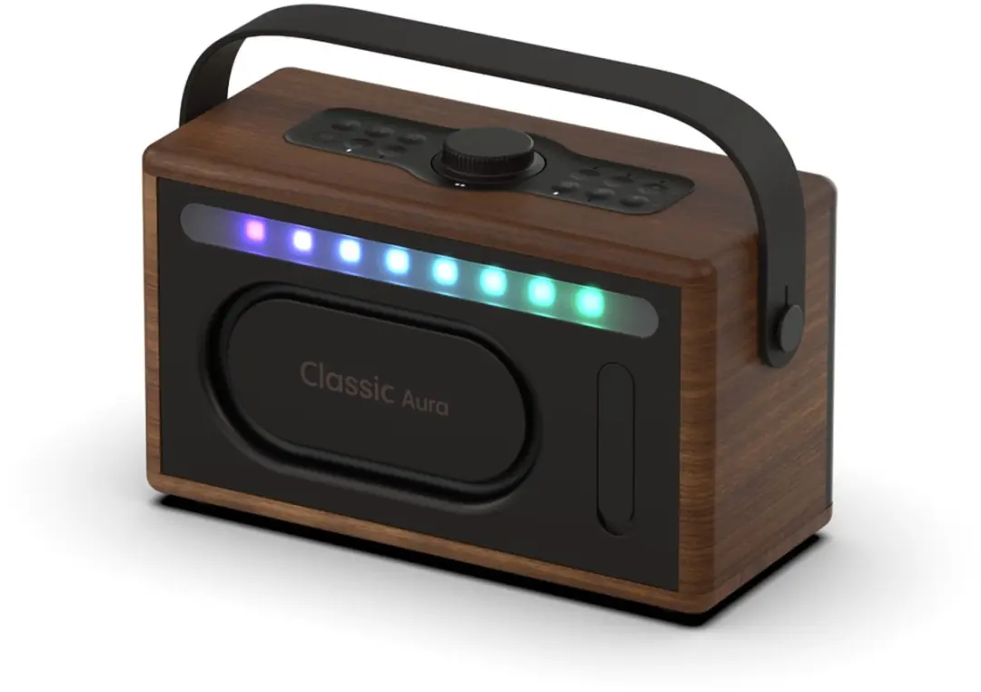 Pure Classic Aura Draadloze Bluetooth-luidspreker - Koffie bruin