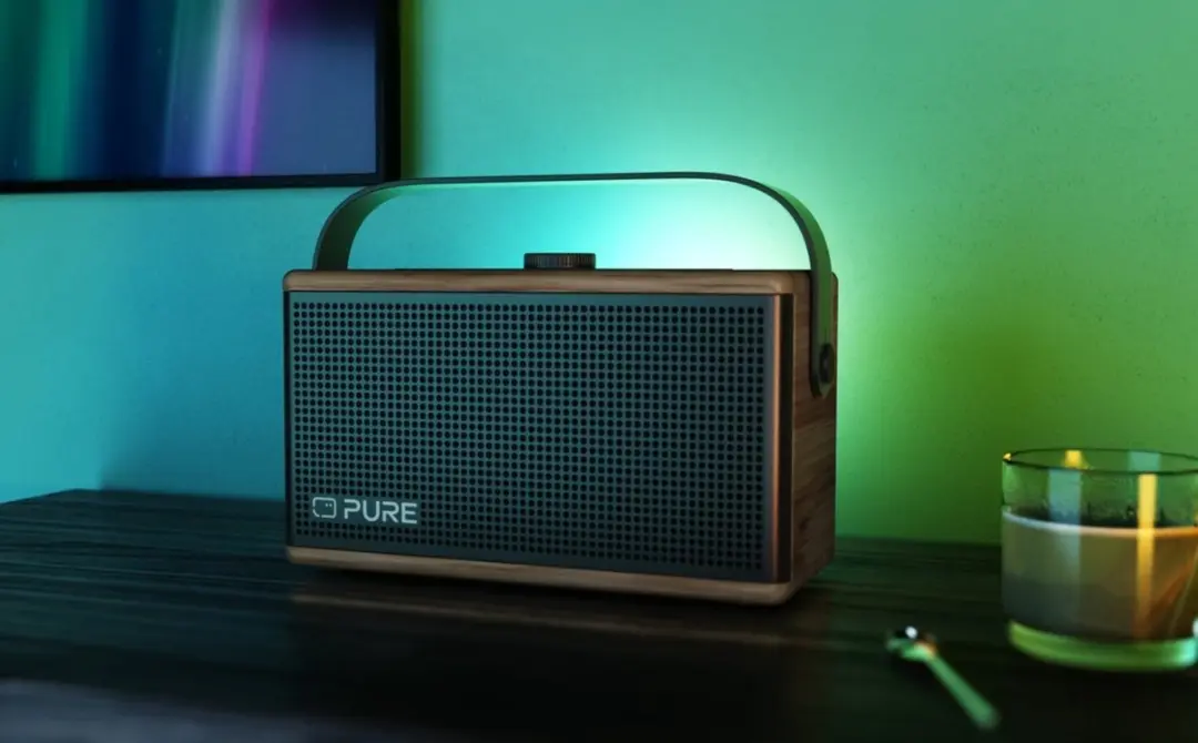 Pure Classic Aura Draadloze Bluetooth-luidspreker - Koffie bruin