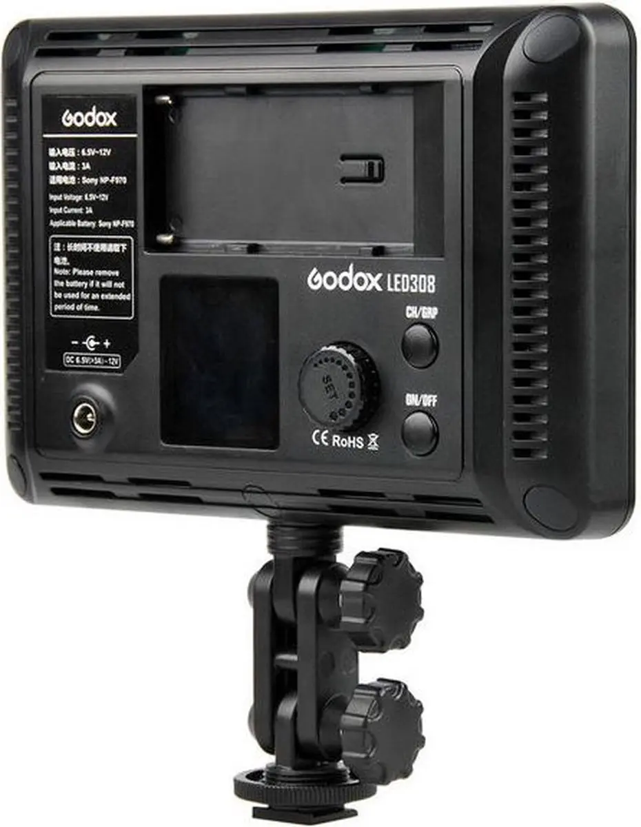 Godox LED308C Grip Lamp - 100W - 308 LED - Zwart