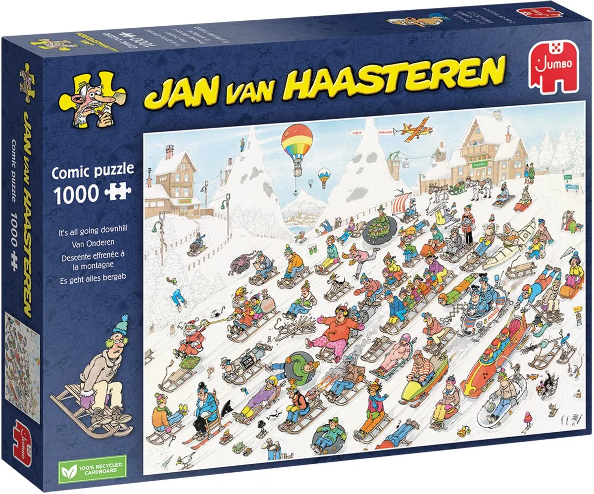 Jan van Haasteren Van Onderen! Puzzel 1000 Stuks - Meerkleurig - afbeelding 6 van 6
