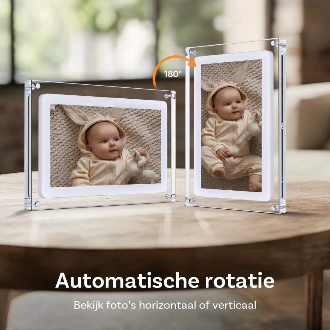 Pora&Co Digitale Fotolijst 10.1 inch Acryl-12G - IPS Touchscreen