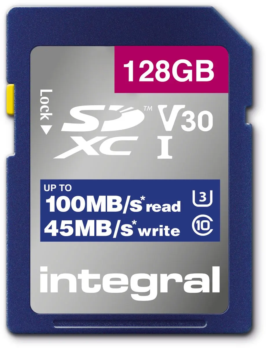 Integral INSDX128G-100V30 Geheugenkaart 128GB