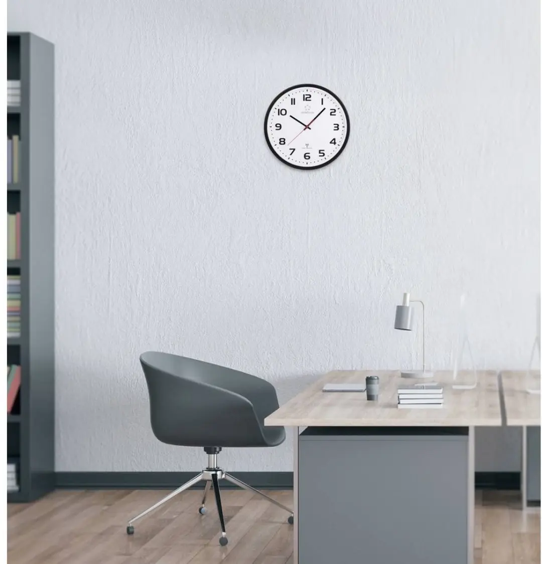Renkforce RF-6826036 Wandklok Zendergestuurd - Wit/Zwart - afbeelding 4 van 4