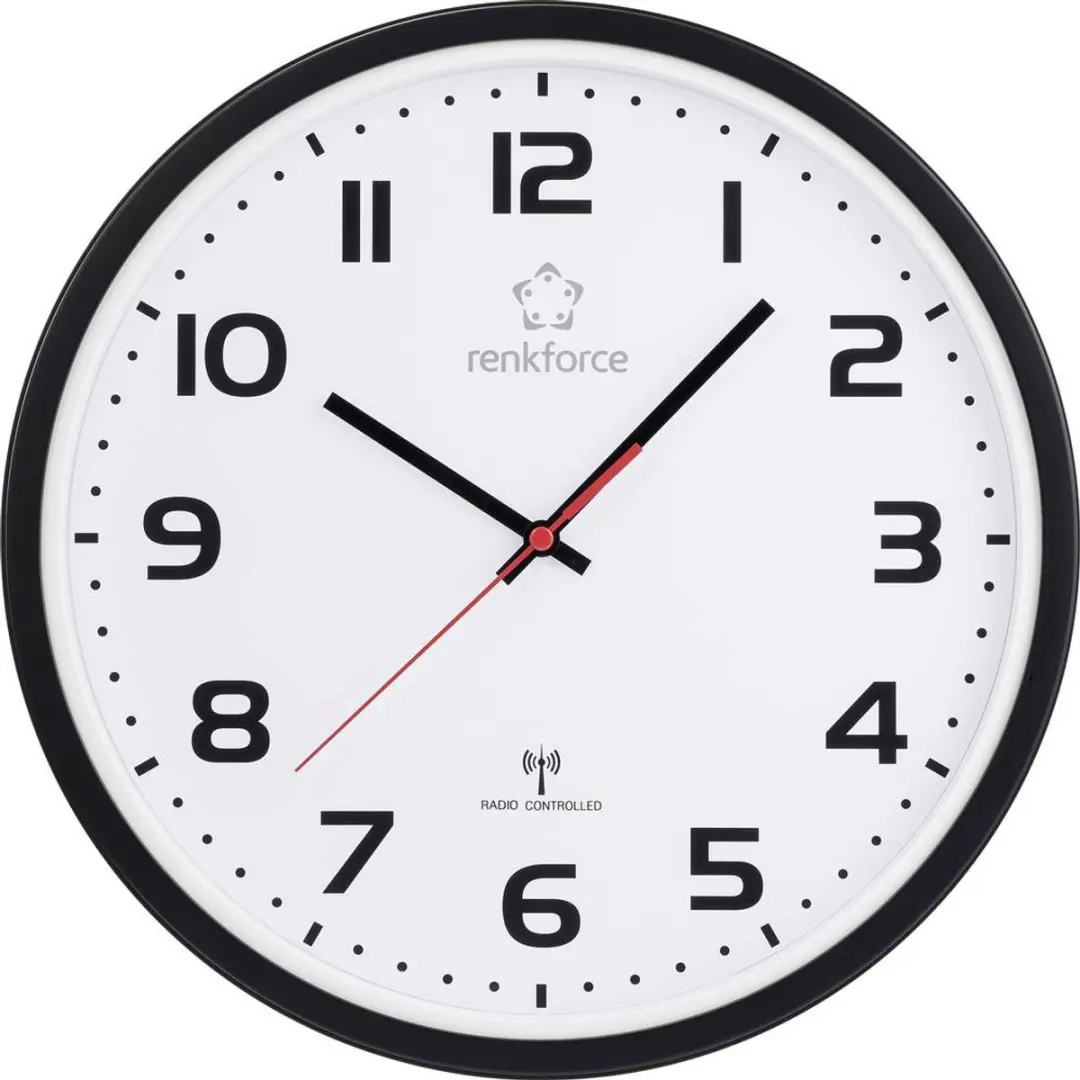 Renkforce RF-6826036 Wandklok Zendergestuurd