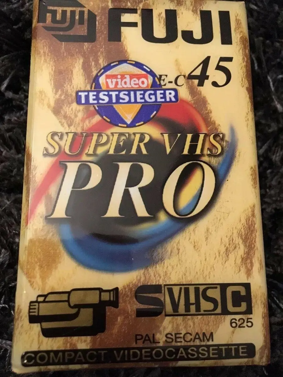 Fujifilm Super VHS Pro 45 Videocassette