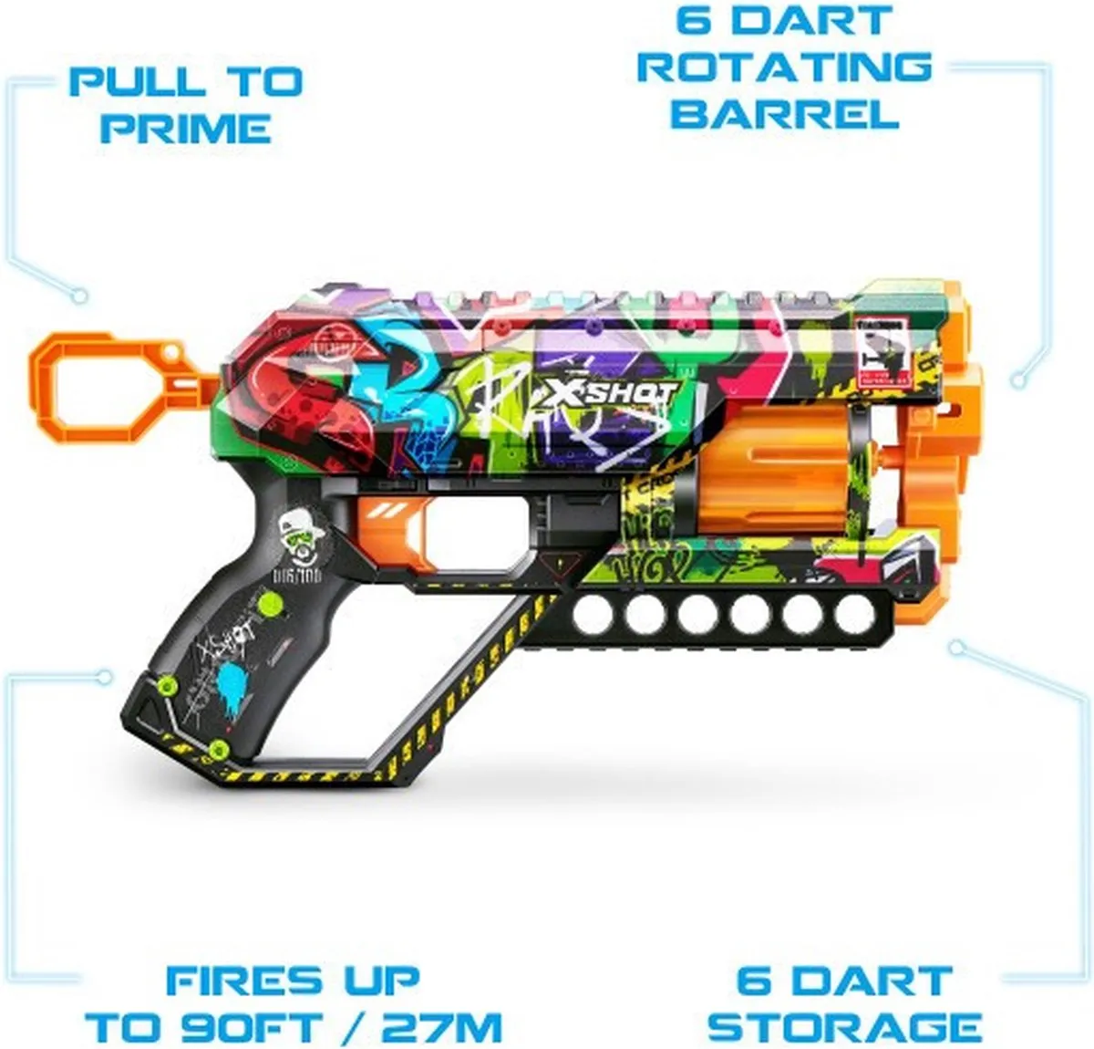 XSHOT X-Shot Skins Griefer Graffiti - 12 Pijltjes - MPN 36561G