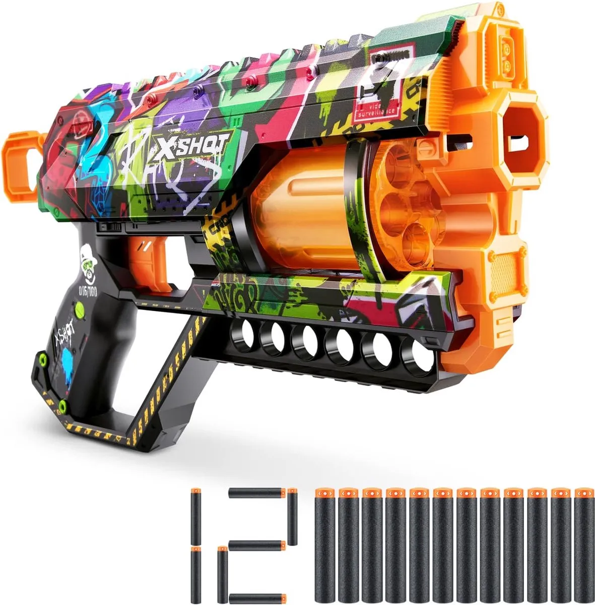 XSHOT X-Shot Skins Griefer Graffiti - 12 Pijltjes - MPN 36561G