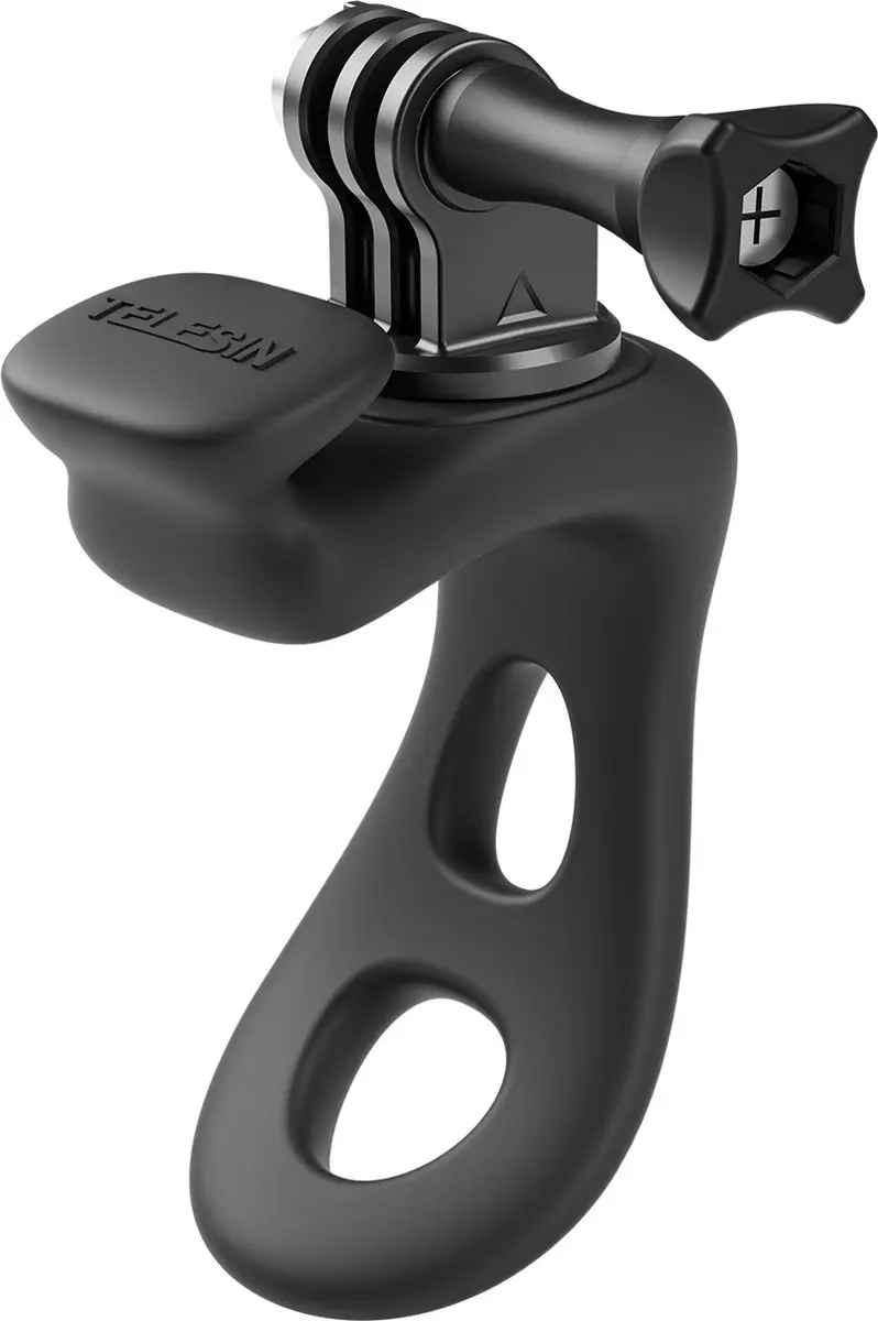 Telesin Silicone Buisklem 360° Draaibaar - Zwart - afbeelding 5 van 6