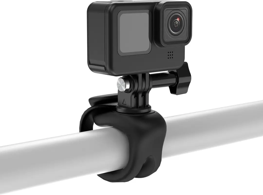 Telesin Silicone Buisklem 360° Draaibaar - Zwart - afbeelding 3 van 6