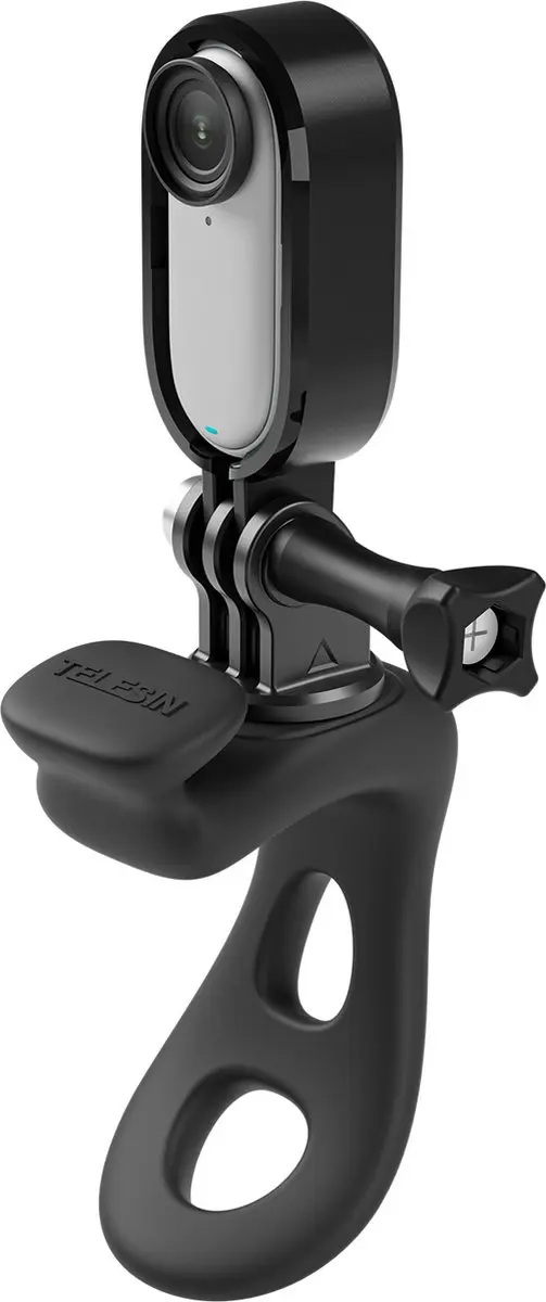 Telesin Silicone Buisklem 360° Draaibaar - Zwart - afbeelding 6 van 6