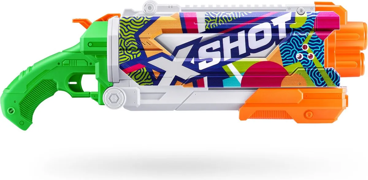 XSHOT Fast Fill Skins Pump Action 11855E - Blauw/Groen/Geel/Wit