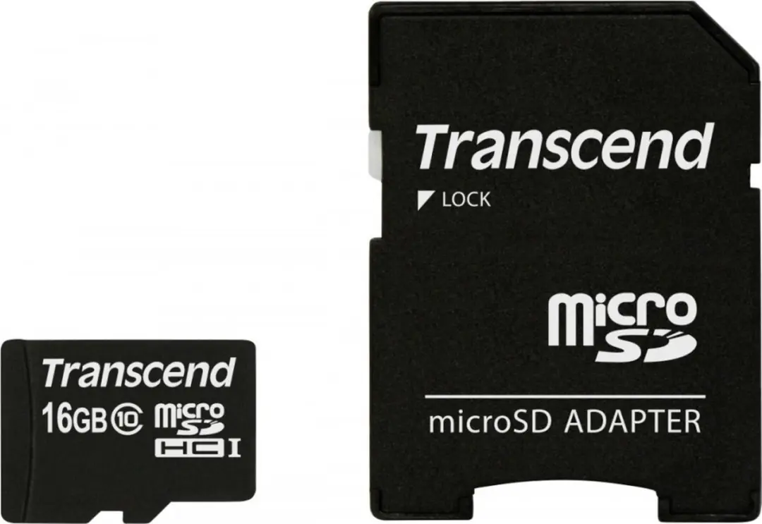 Transcend TS16GUSDHC10 MicroSDHC 16GB - Klasse 10