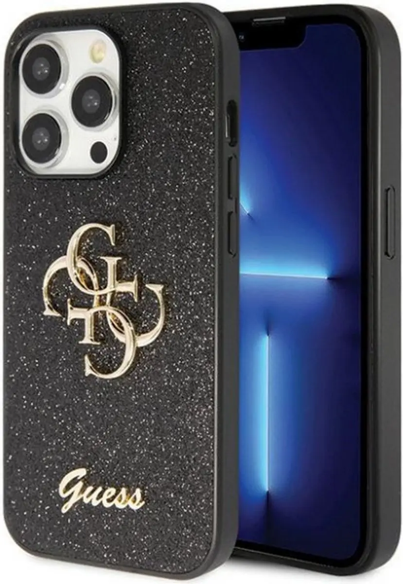 GUESS 4G Glitter Back Case iPhone 14 Pro Max