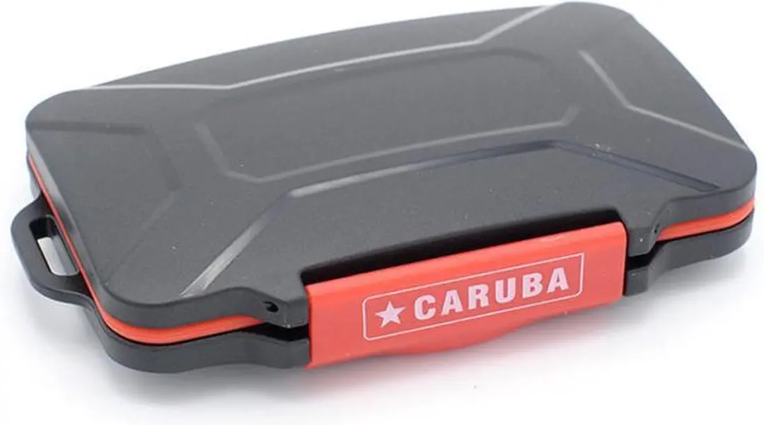 Caruba MultiCardCase MCC-7 - 7x SD + 16x microSD + 2x Micro/Nano SIM - Zwart/Rood