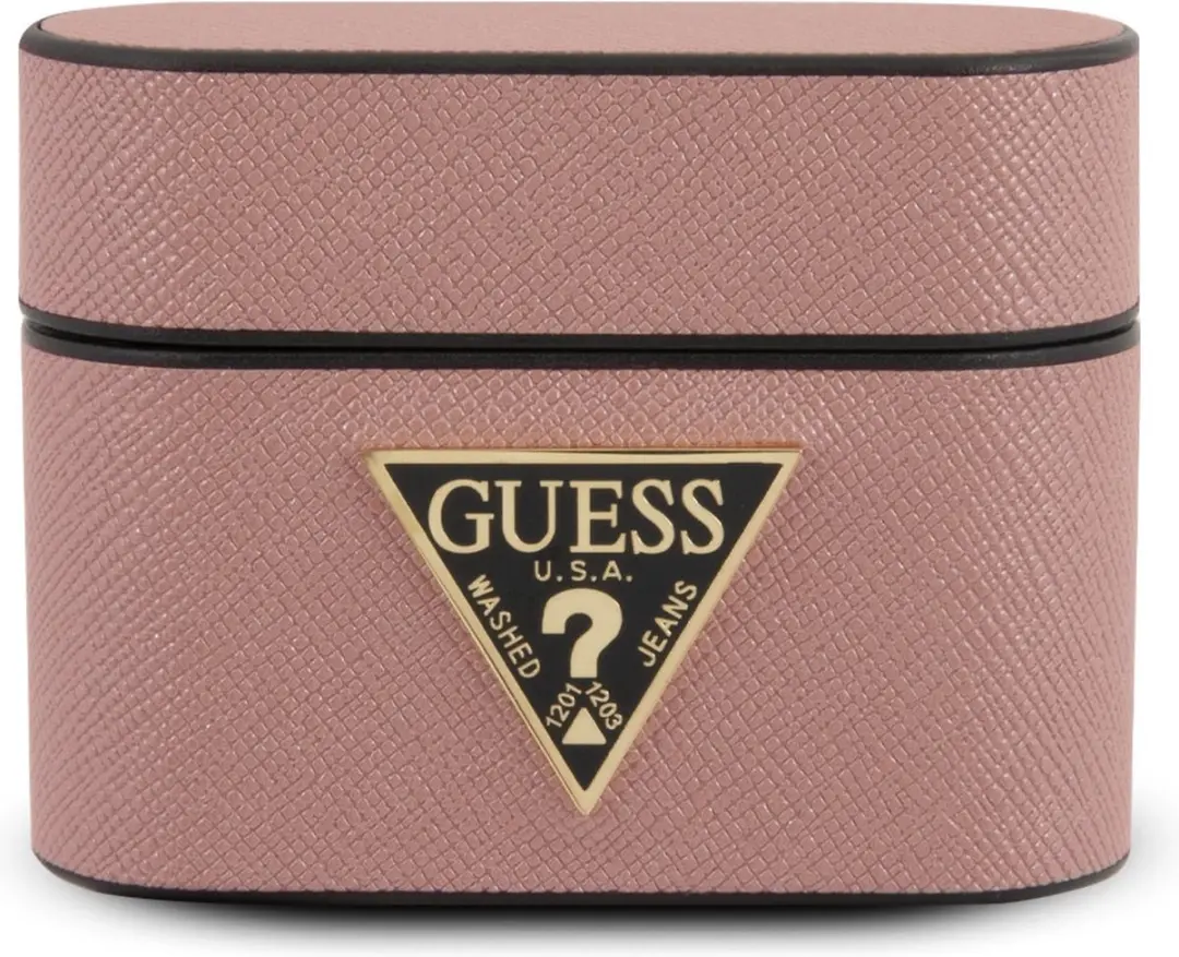 Guess Saffiano AirPods Pro Hoesje - Roze - GUACAPVSATMLPI