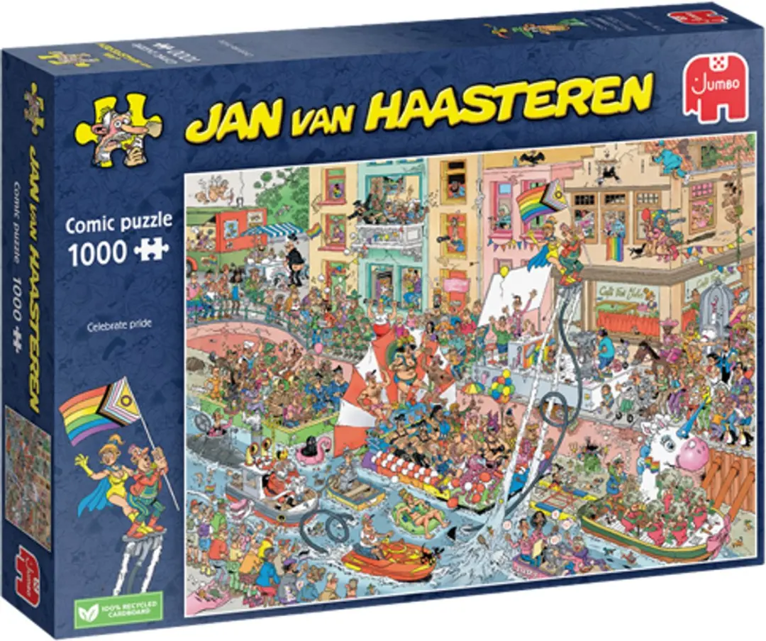 Jan van Haasteren Celebrate Pride Puzzel 1000 Stuks - Meerkleurig - afbeelding 5 van 5