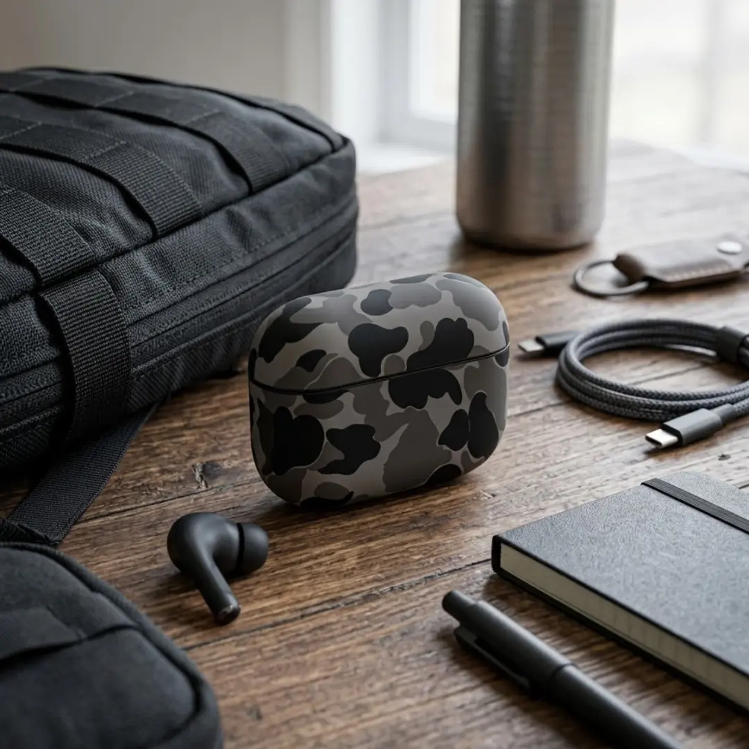 NUVEX Hoesje AirPods Pro 2 Camouflage - Grijs