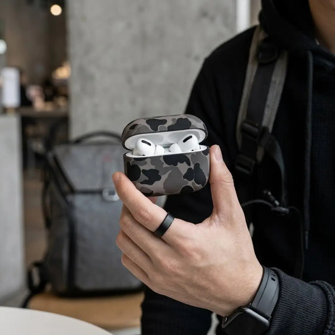 NUVEX Hoesje AirPods Pro 2 Camouflage - Grijs