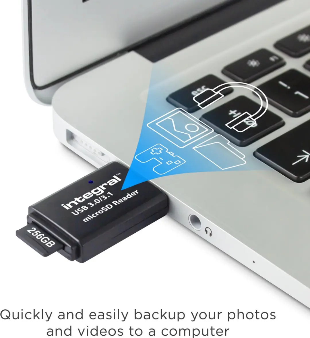 Integral INCRUSB3.0MSDV2 USB 3.0 Kaartlezer - MicroSD/SDXC