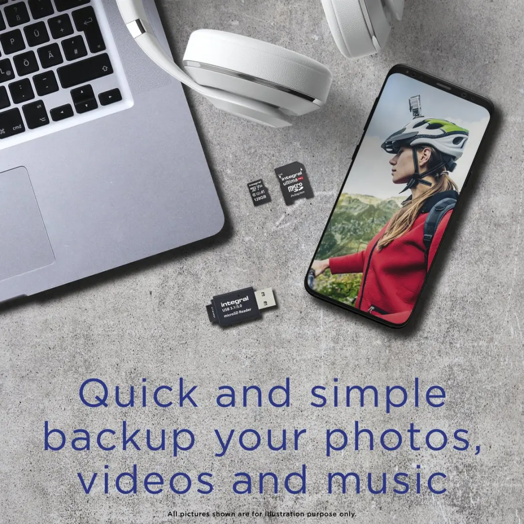 Integral INCRUSB3.0MSDV2 USB 3.0 Kaartlezer - MicroSD/SDXC