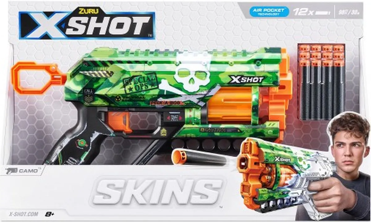 XSHOT X-Shot Skins Griefer Camo - 12 Pijltjes - MPN 36561H - afbeelding 6 van 6