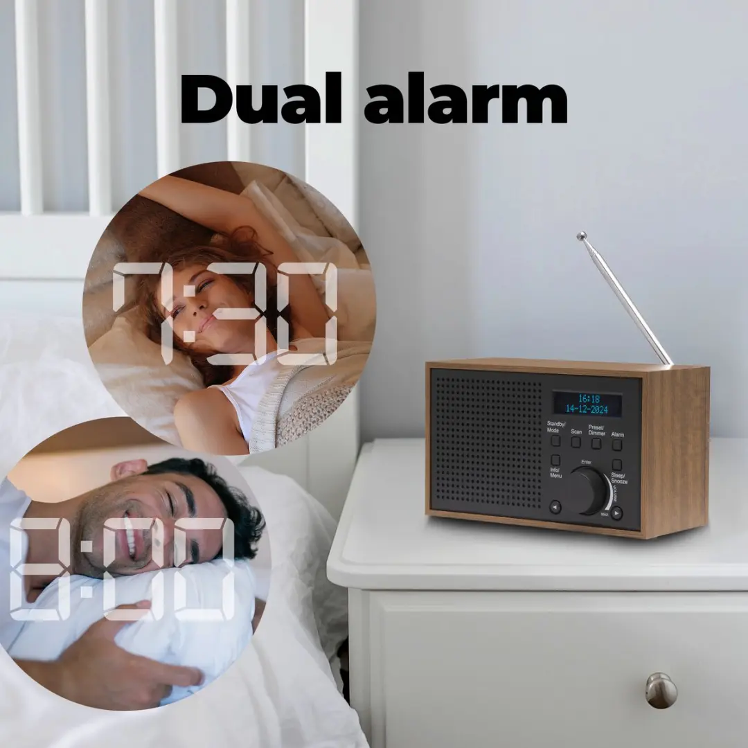 Denver DAB46 Noodradio - Donkergrijs