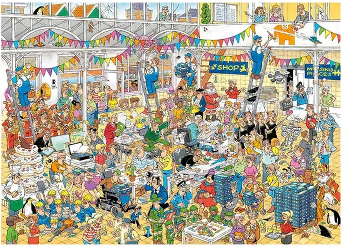Jan van Haasteren JVH Studio 10 Jaar Puzzel - 1000 Stuks - Meerkleurig