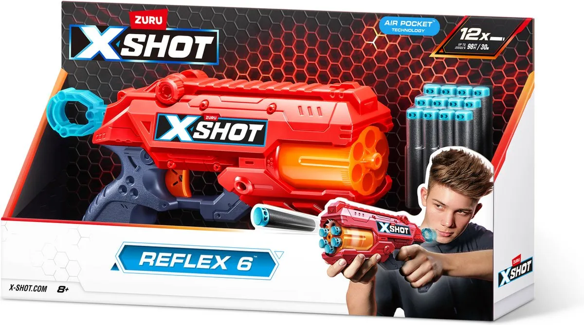 XSHOT Excel Reflex 6 Blaster 36433 - Oranje
