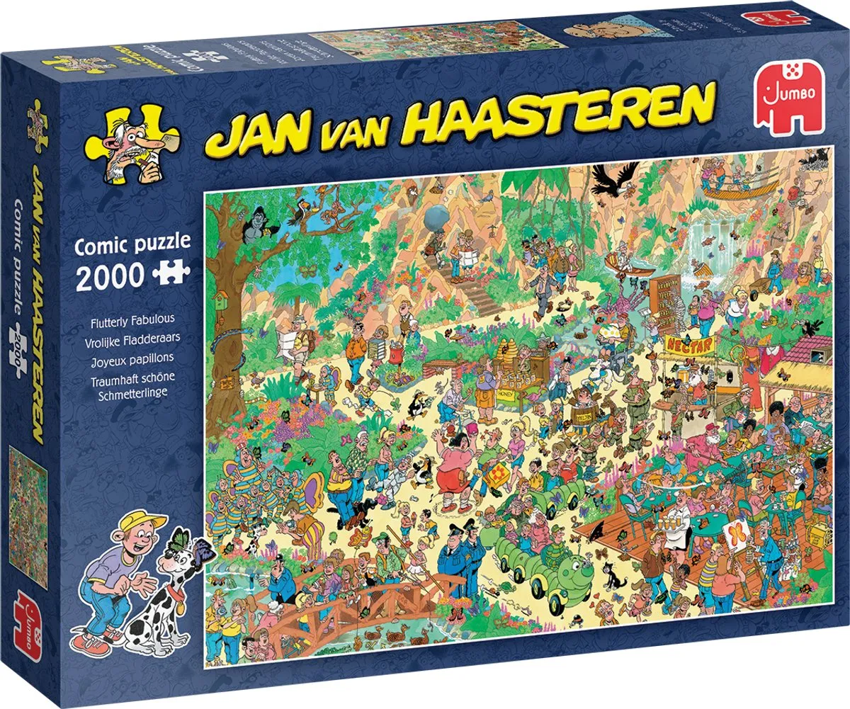 Jan van Haasteren Vrolijke Fladderaars Puzzel 2000 Stuks - Meerkleurig