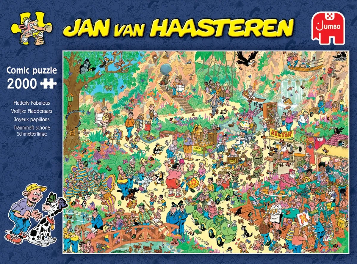 Jan van Haasteren Vrolijke Fladderaars Puzzel 2000 Stuks - Meerkleurig