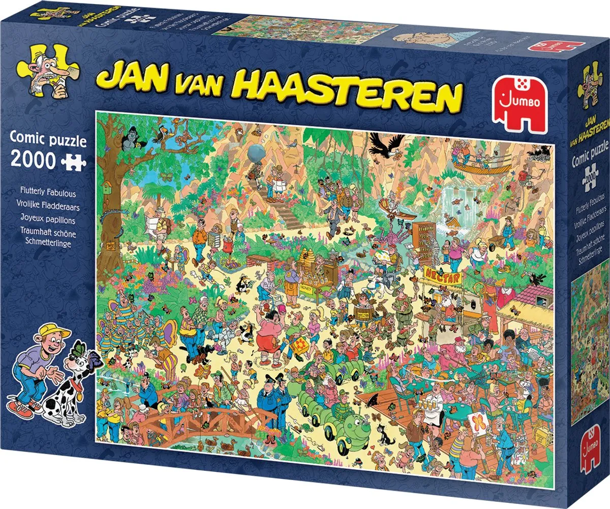 Jan van Haasteren Vrolijke Fladderaars Puzzel 2000 Stuks - Meerkleurig
