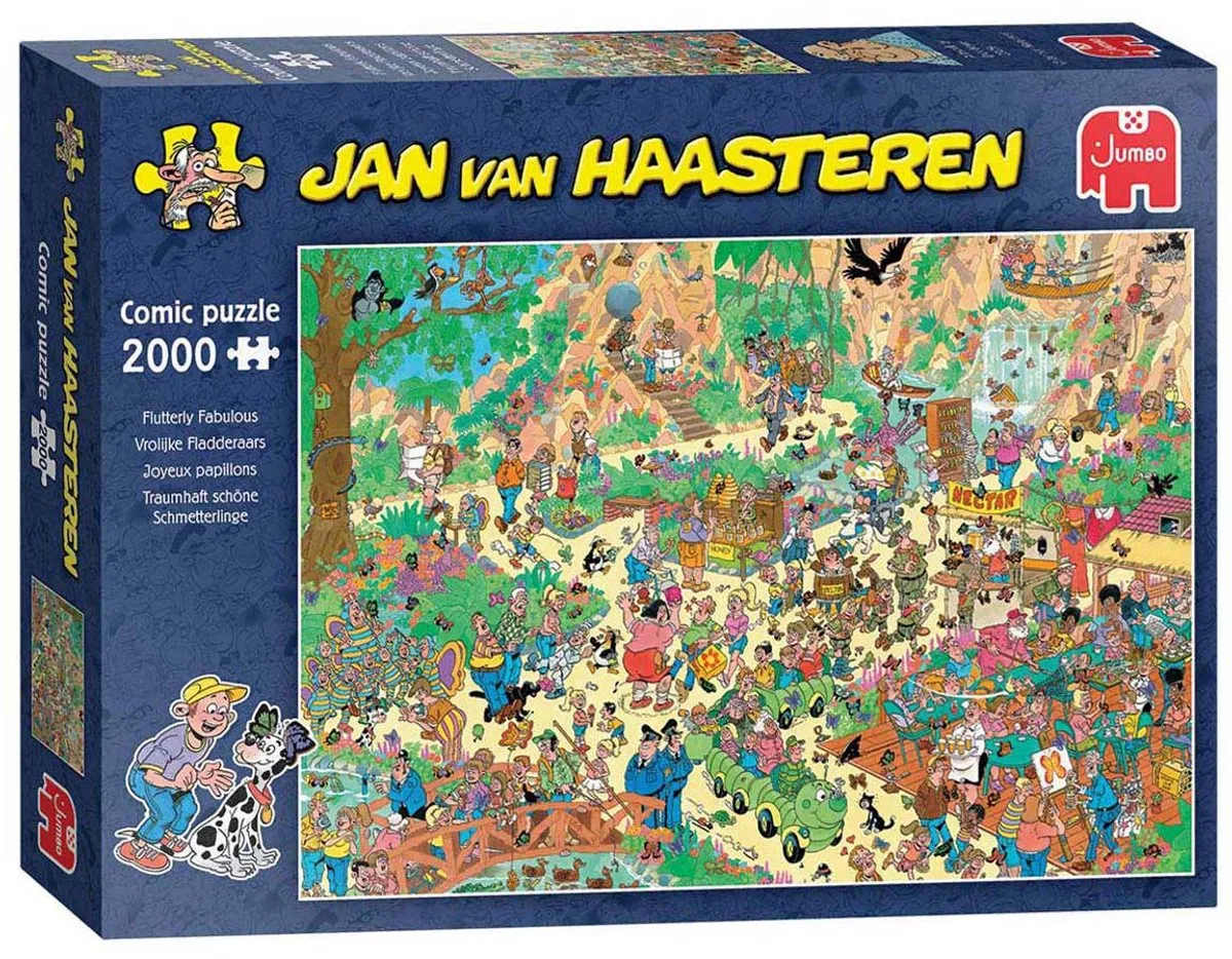 Jan van Haasteren Vrolijke Fladderaars Puzzel 2000 Stuks - Meerkleurig