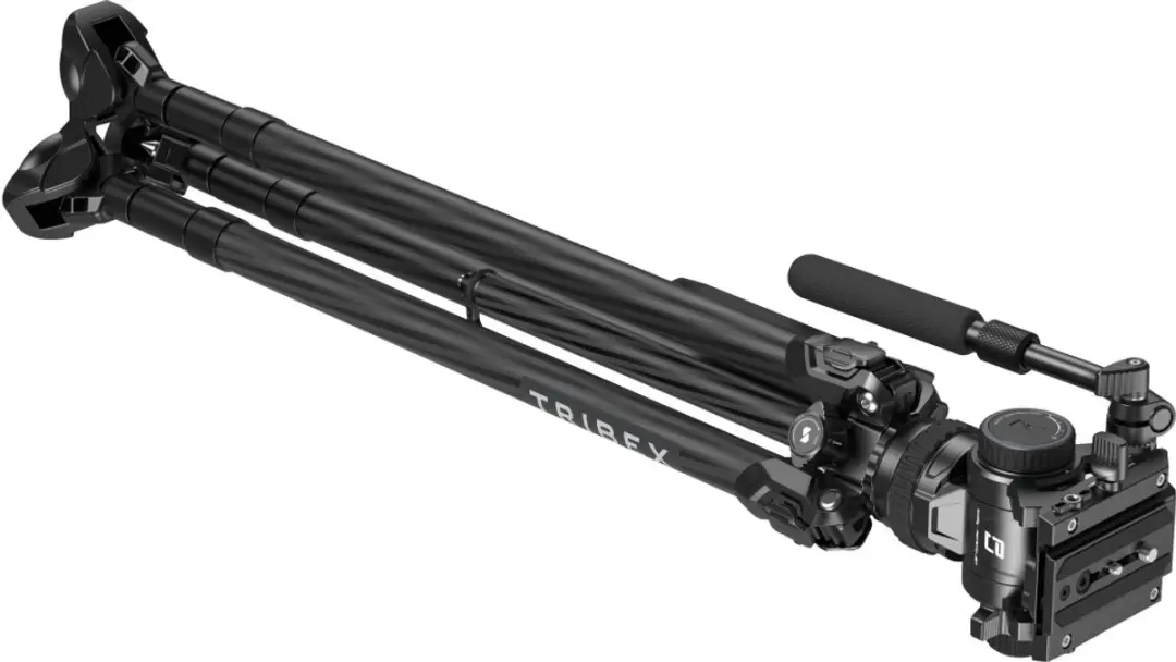 SmallRig Tribex Hydraulic Carbon Fiber 3-Section Tripod Kit - Zwart