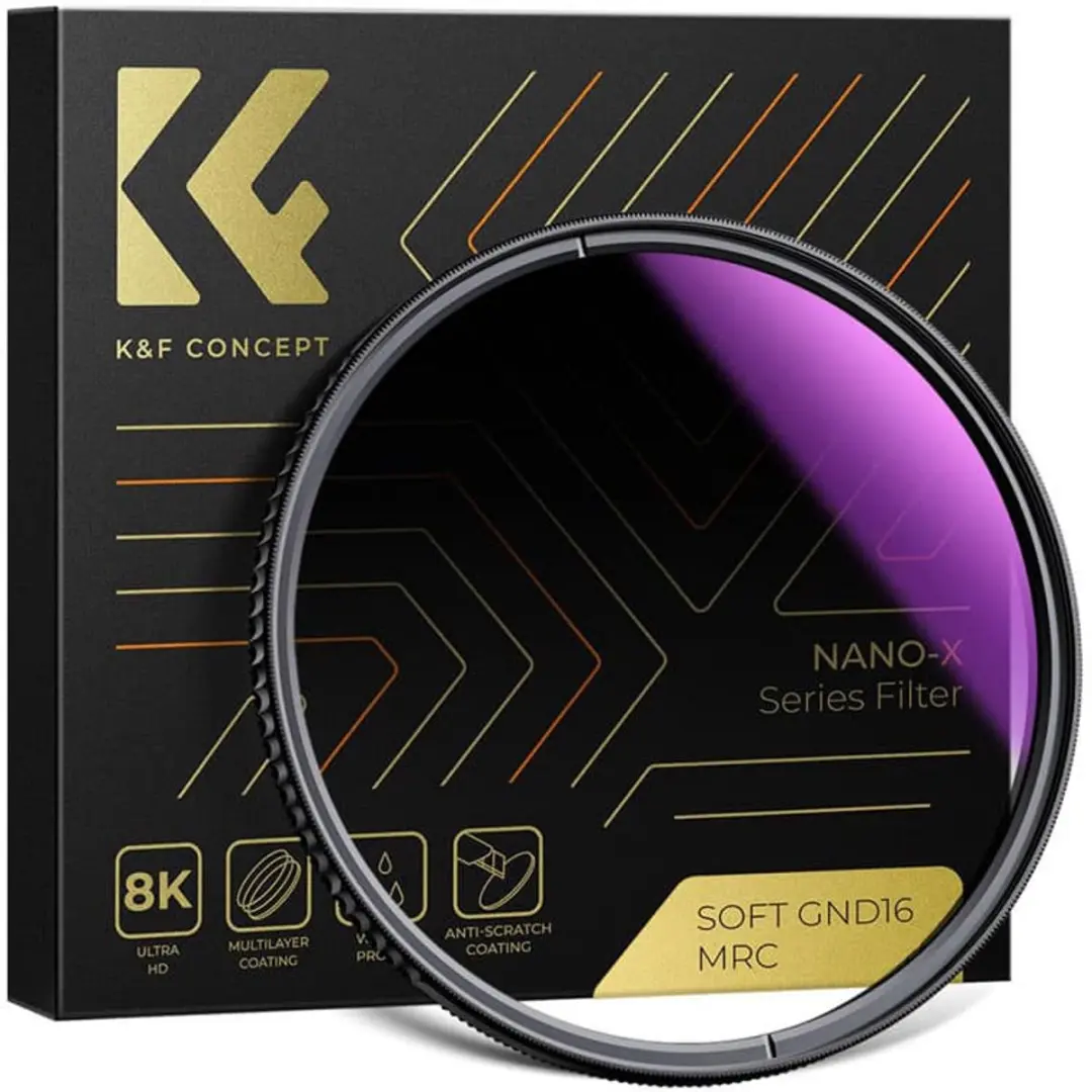K&F Concept 67mm Nano-X MRC HD GND8 Gradueel Grijsfilter