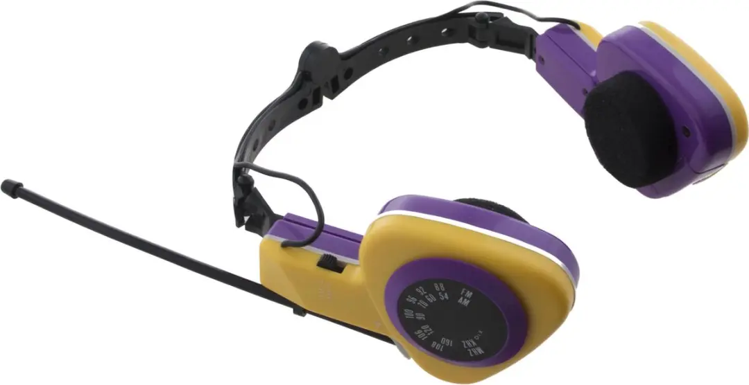 Espa Old School Radio Koptelefoon - Geel/Paars