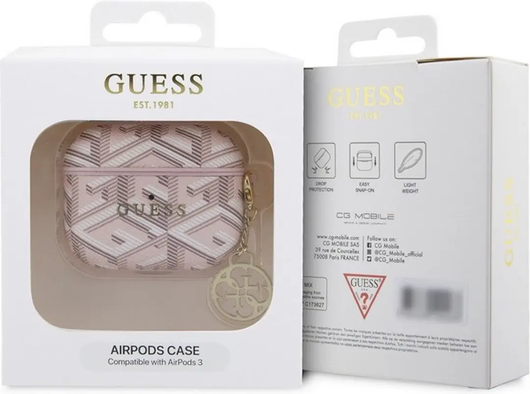GUESS Charm G-Cube Case Apple AirPods 3 - Roze