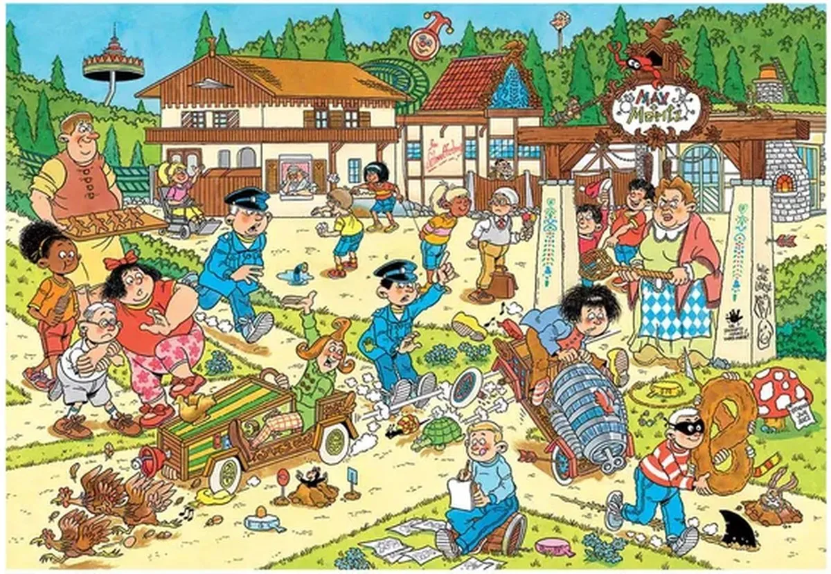 Jan van Haasteren Junior - Max & Moritz Efteling - 360 stukjes - Kinderpuzzel