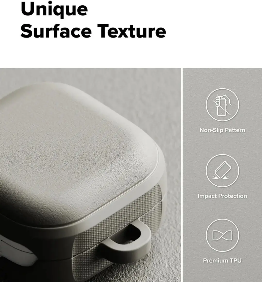 Ringke Hoesje Samsung Galaxy Buds 4/Pro - Onyx Magnetic Cover - Grijs