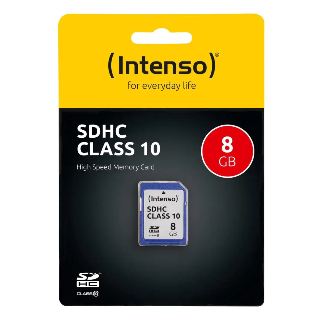 Intenso 8GB SDHC Class 10 Geheugenkaart 3411460