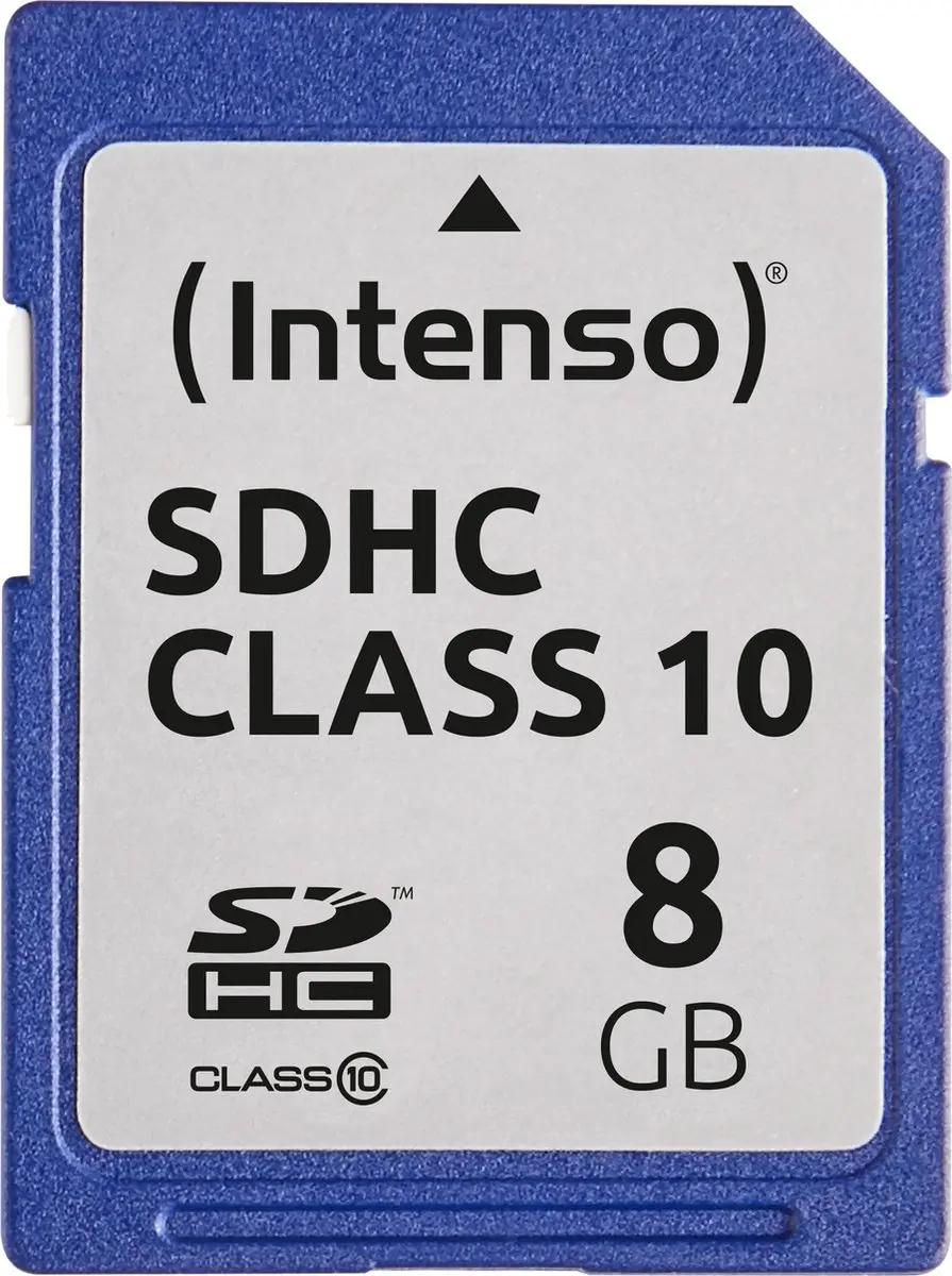 Intenso 8GB SDHC Class 10 Geheugenkaart 3411460