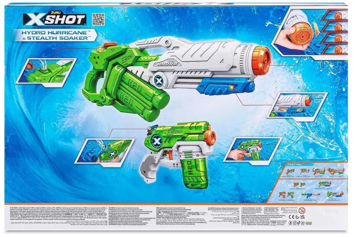 XSHOT Hydro Hurricane & Stealth Soaker Combo
