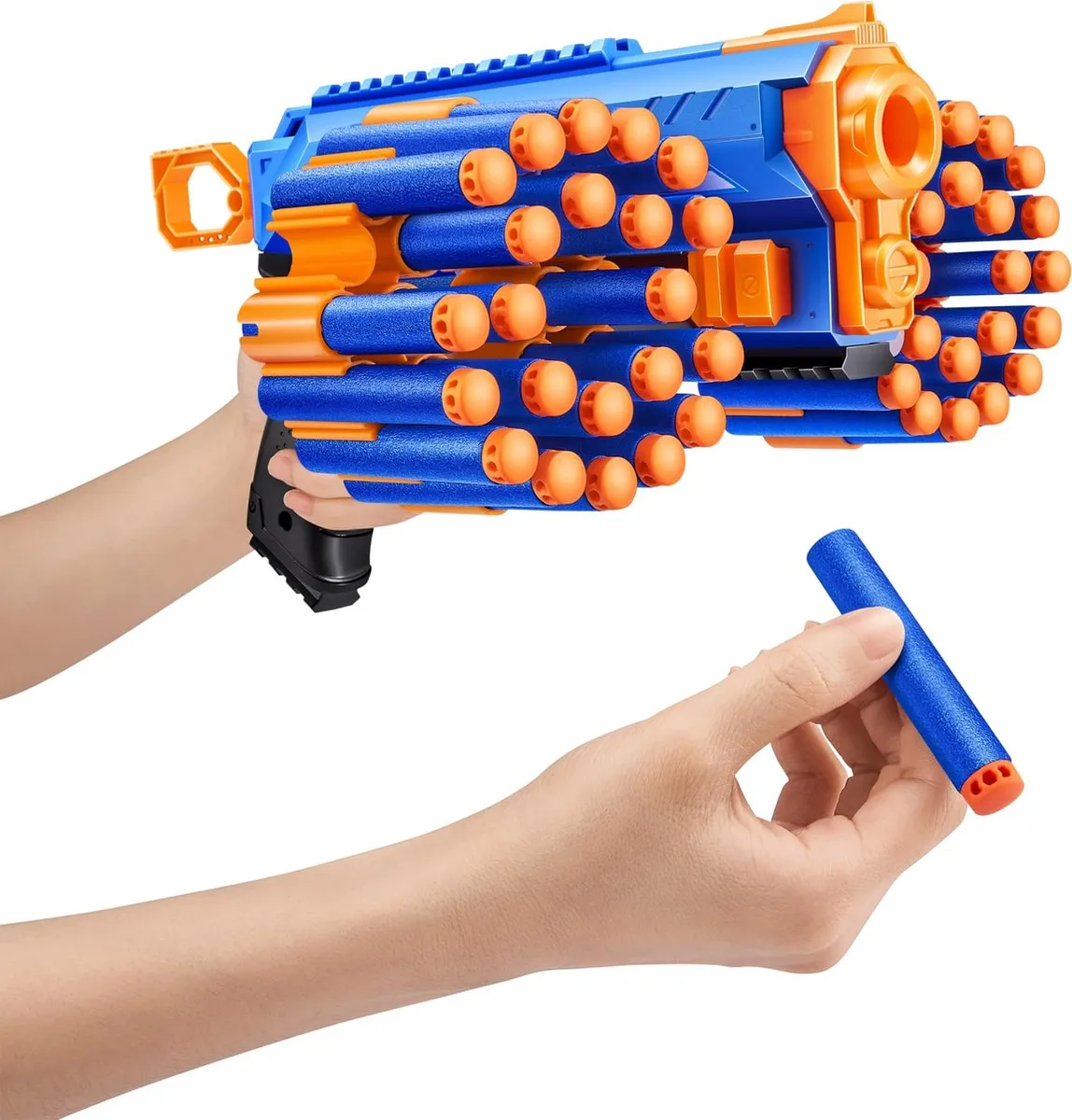 XSHOT Insanity Manic-Blaster 36603 - 24 Pijlen - Oranje/Zwart/Blauw