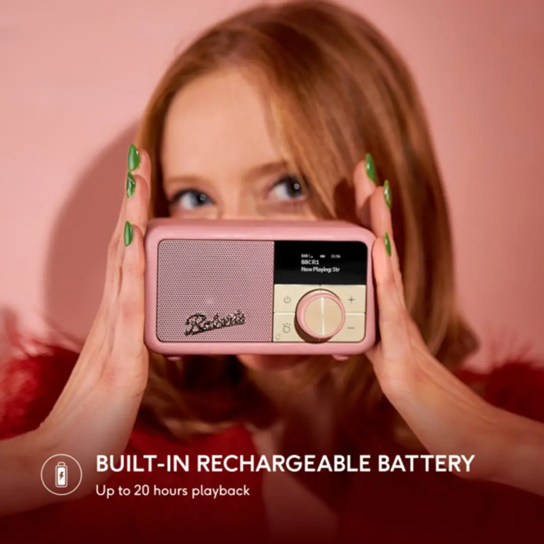Roberts Revival Petite 2 FM/DAB+/BT Radio - Dusty Pink