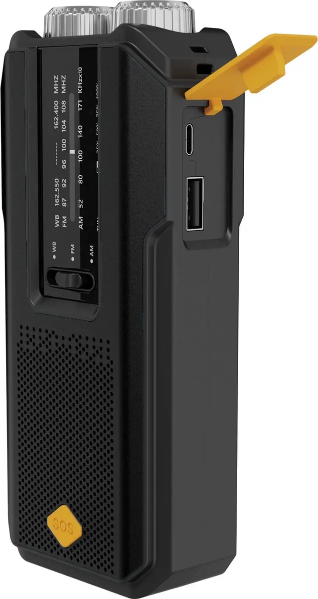 Sandberg Survivor Radio Powerbank 2000 421-04 - Black - afbeelding 6 van 6
