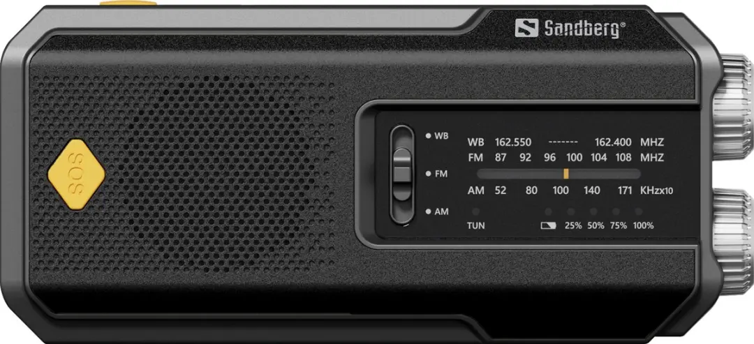 Sandberg Survivor Radio Powerbank 2000 421-04 - Black