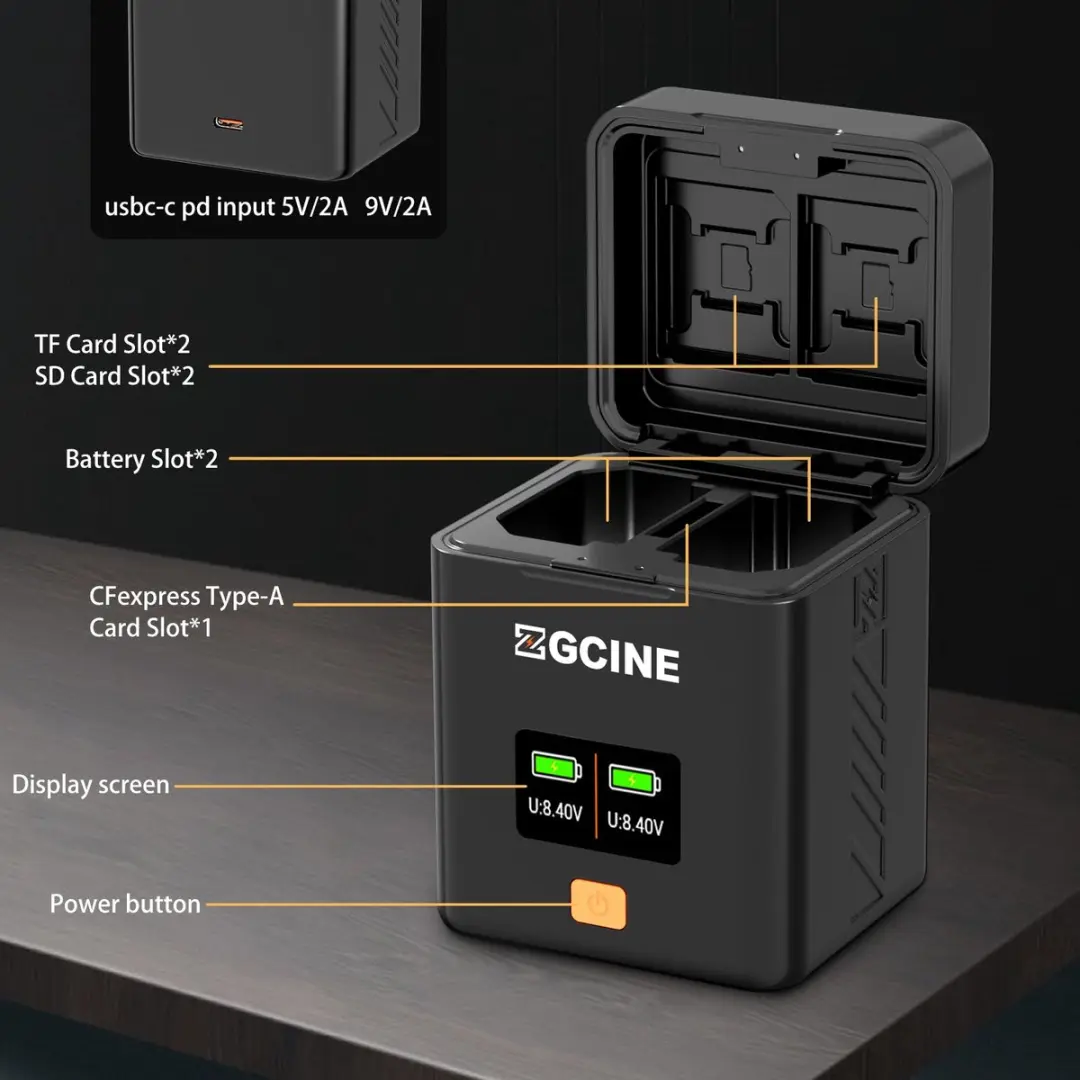 ZGCine Opladerbehuizing Canon LP-E17 - USB